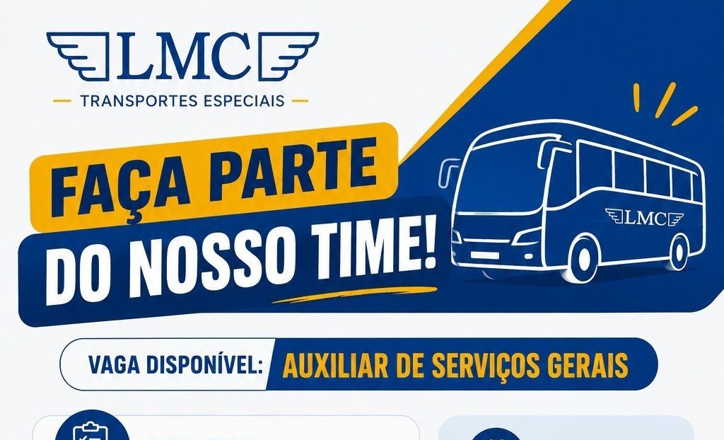 Empresa LMC Transportes Especiais abre Vaga para Auxiliar de Serviços Gerais em Manaus – 2026